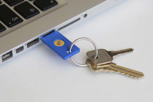 Security-Key-by-Yubico-in-USB-Port-on-Keychain